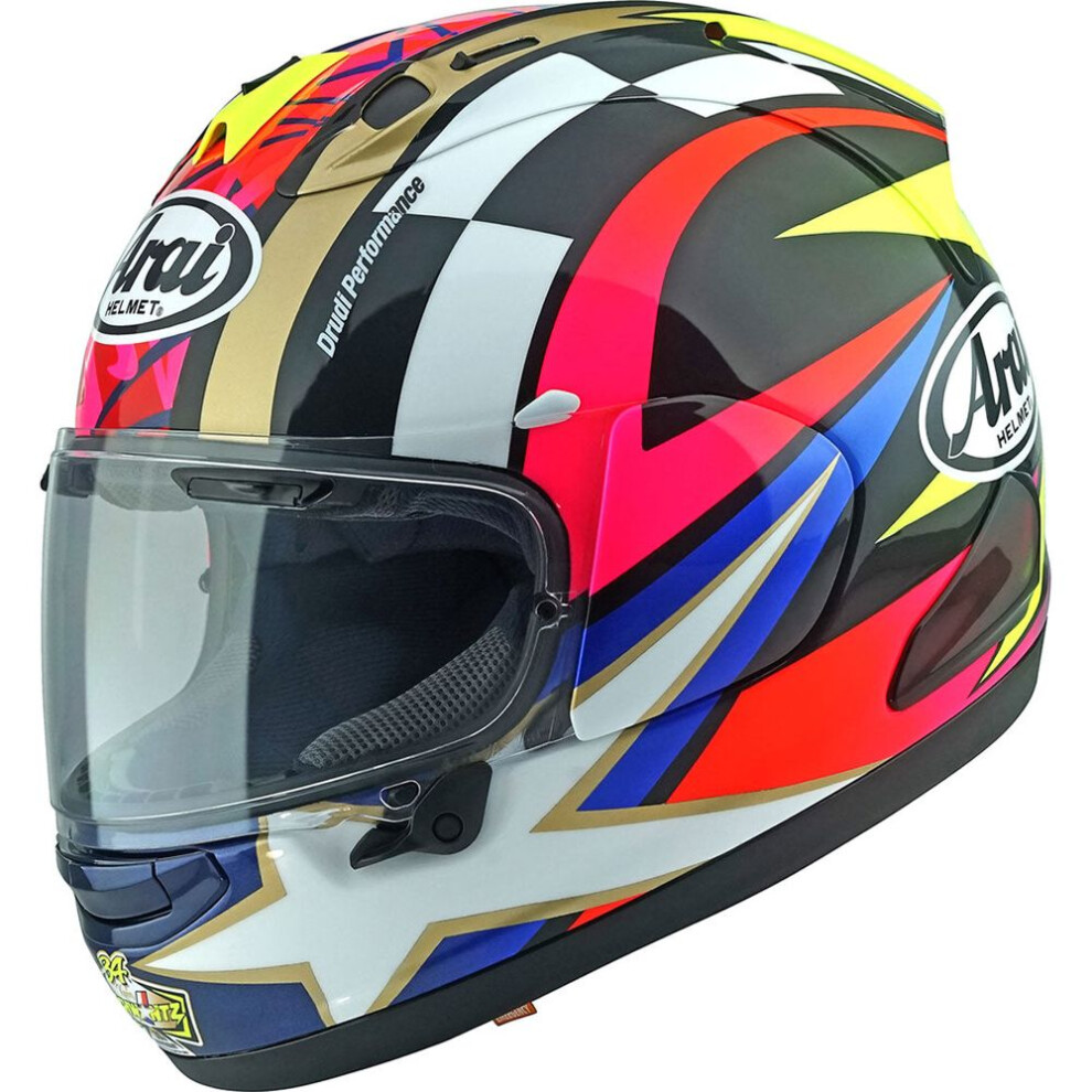 (L) Arai Rx 7V Evo Schwantz 30Th Anniversary Full Face Helmet Replica 4530935640782