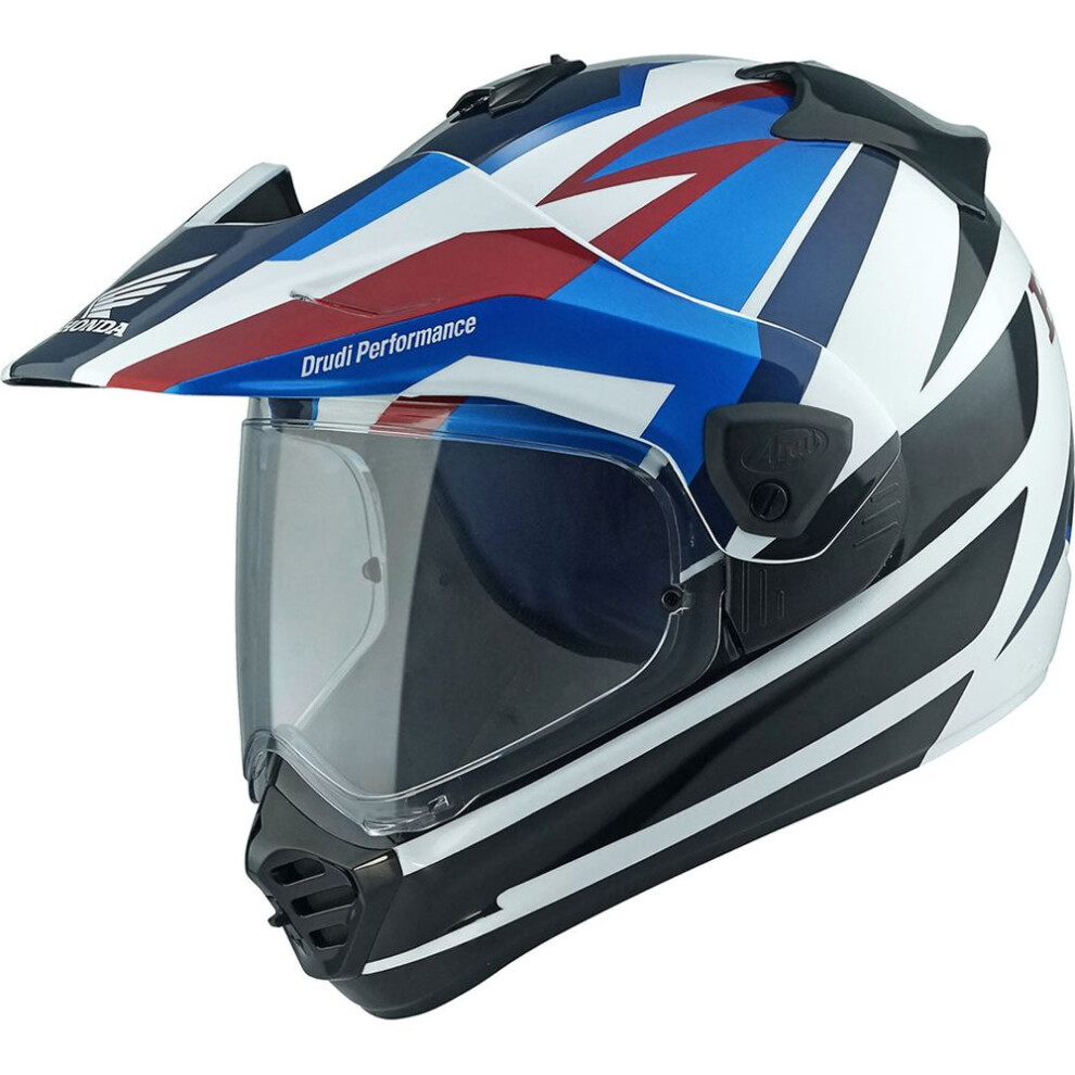 (S) Arai Tour-X 5 Honda At Mx Helmet White / Blue Blue,White 4530935645275