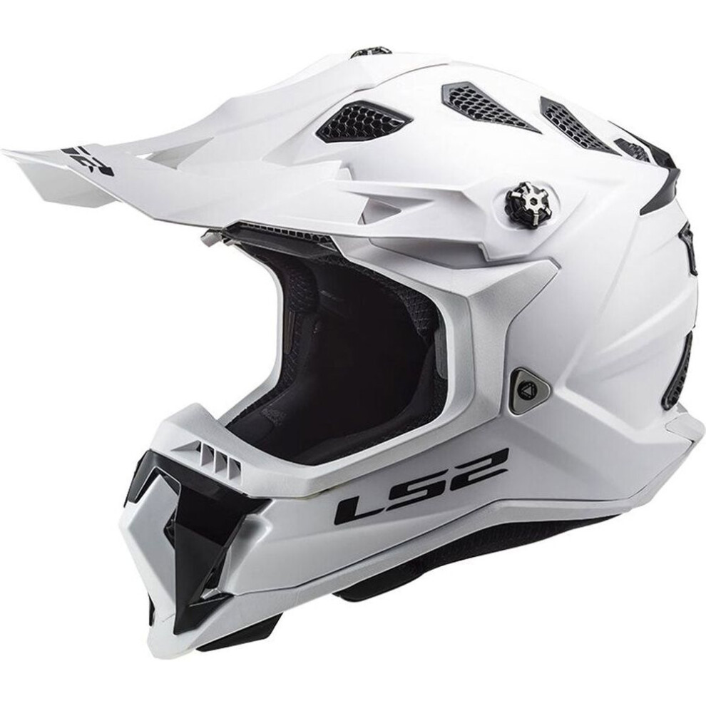 (Xl) Ls2 Mx700 Subverter Ece 22.06 Motocross Helmet Solid Gloss White 6923221125441