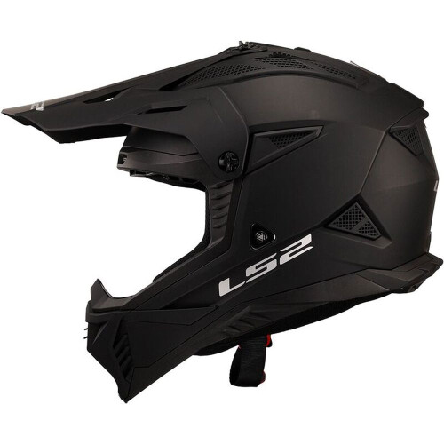 (3XL) LS2 MX708 Fast 2 ECE 22.06 Motocross Helmet Solid Matt Black 2