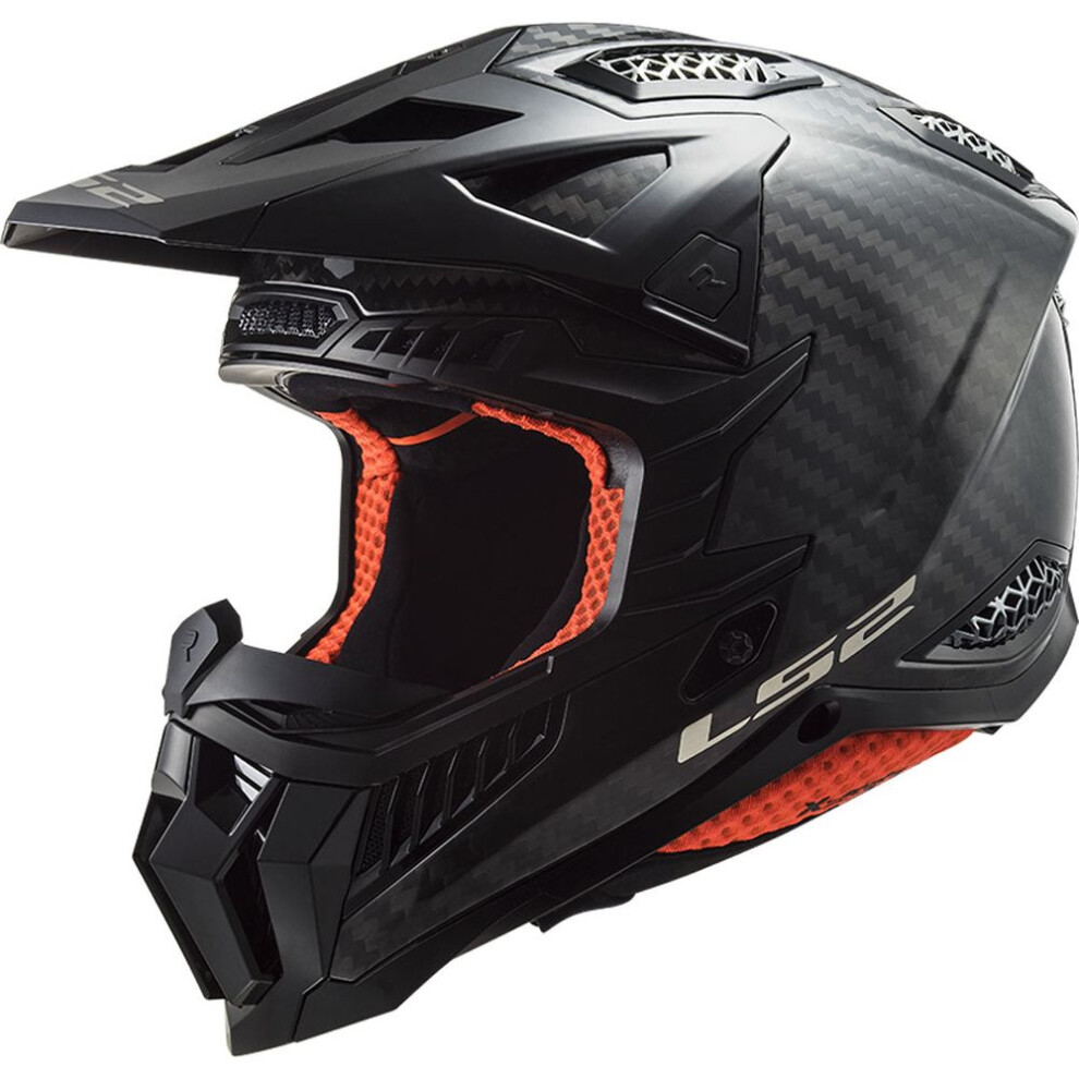 (M) LS2 MX703 X-Force Carbon ECE 22.06 Motocross Helmet Gloss Carbon