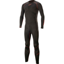 (XS / S) Alpinestars Ride Tech Lite 1Pc Base Layer Undersuit Black / Red