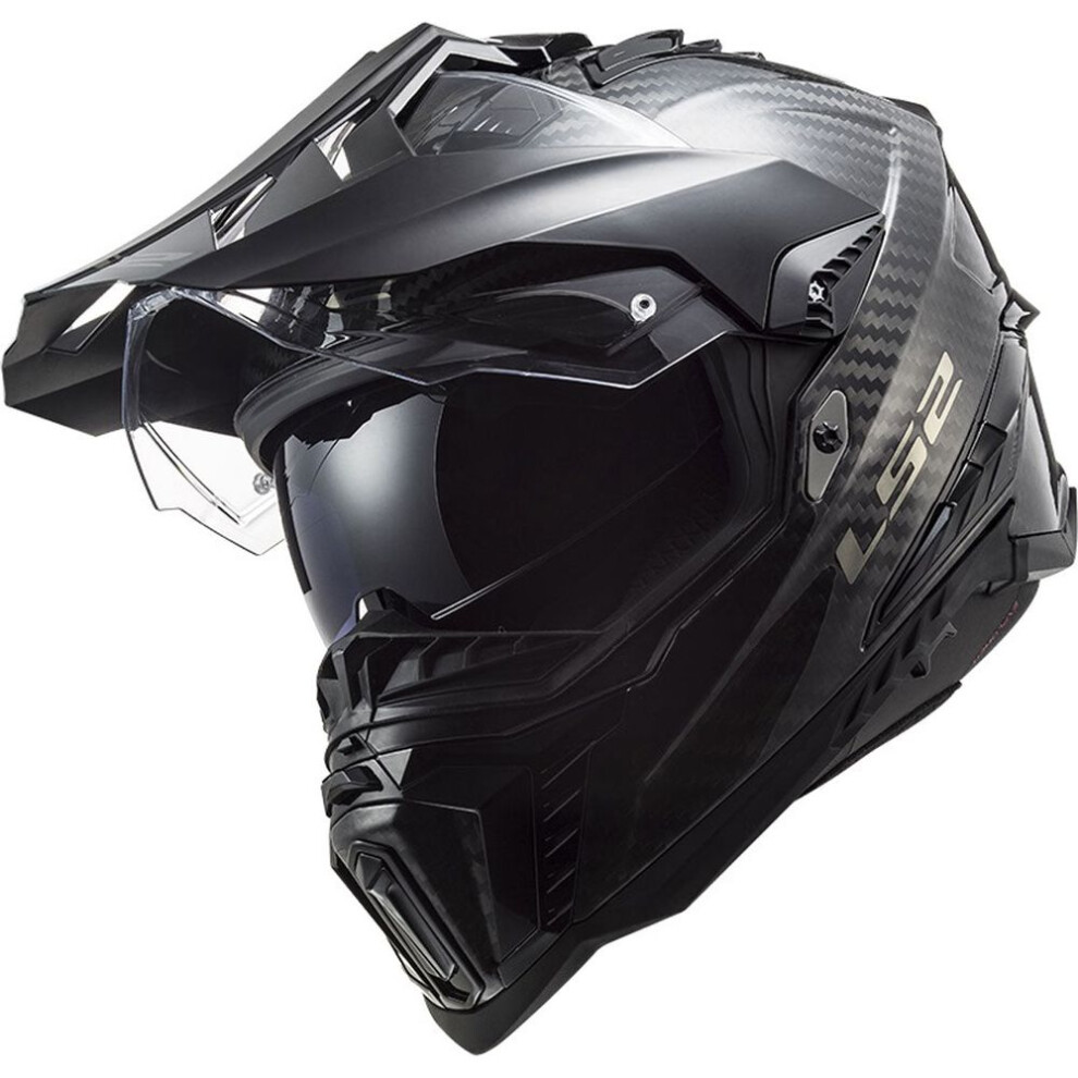 (Xl) Ls2 Mx701 Explorer Carbon Ece 22.06 Adventure Helmet Gloss Carbon 6923221119440