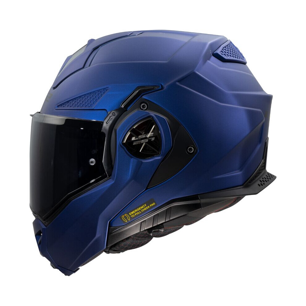 (3Xl) Ls2 Ff901 Advant X Flip-Up Helmet Solid Navy Blue 6942141776243