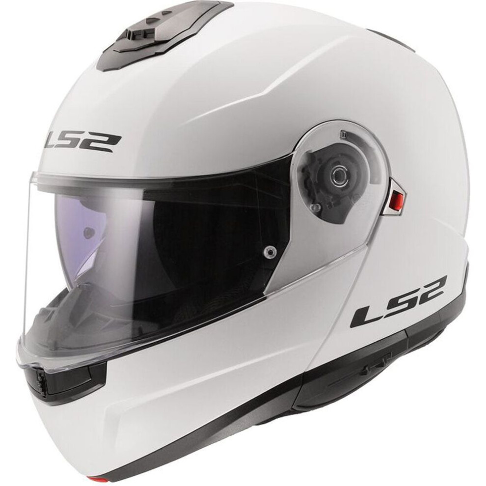 (3Xl) Ls2 Ff908 Strobe 2 Ece 22.06 Flip-Up Helmet Gloss White 6923221185407