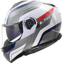 (XXL) LS2 FF908 Strobe 2 Flip-Up Helmet Monza White / Blue / Red