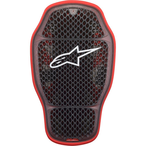 (S) Alpinestars Nucleon KR-1 Celli Back Protector Transparent Smoke / Red