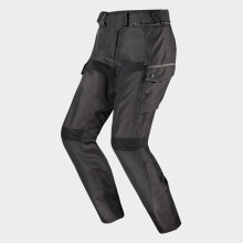 (5XL (Short Leg)) LS2 Travel Textile Trouser Black / Dark Grey