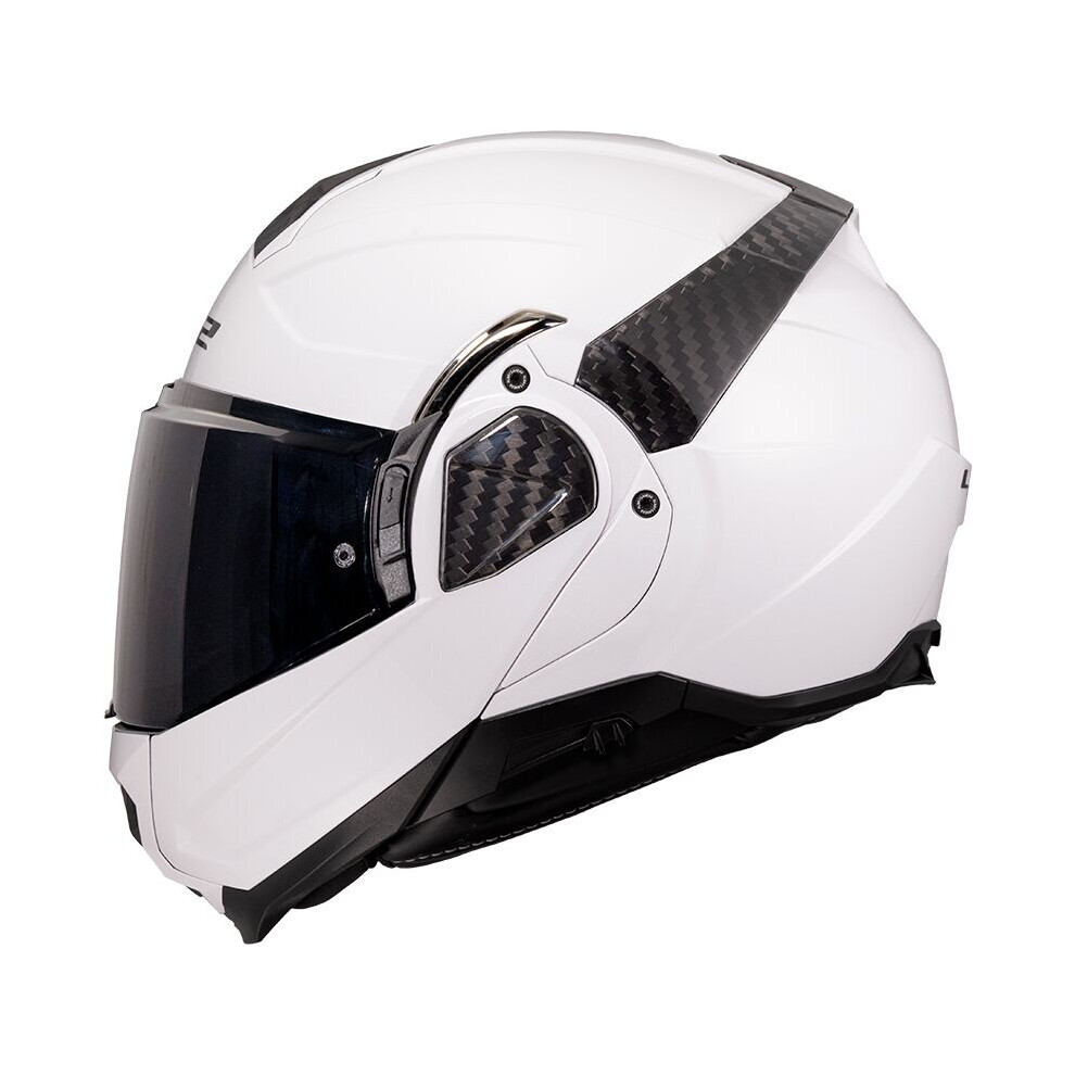 Motorcycle Helmet XS - LS2 FF910 Advant 2 II Solid Flip Helmet - White - Image 3
