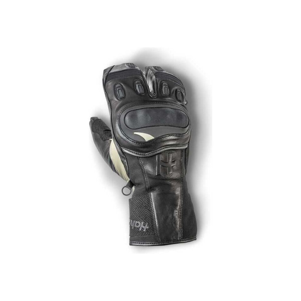 (S) Halvarssons Duved Touring Leather / Textile Gloves Black / Grey Black,Grey 6438235253597