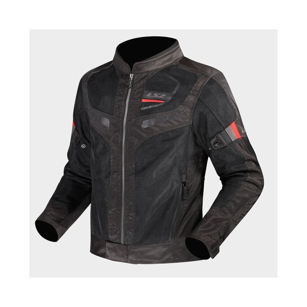 (S) Ls2 Garda Air Textile Jacket Black / Red Black,Red 6942141720468