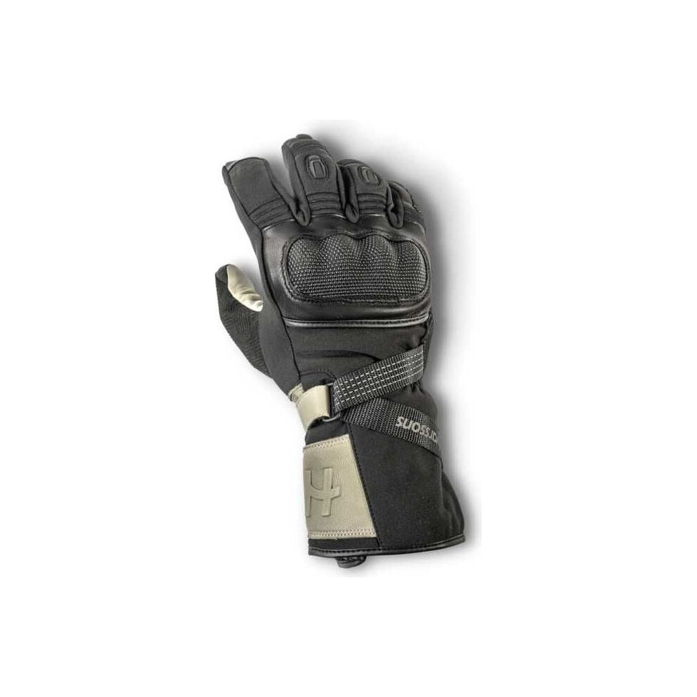 (Xxl) Halvarssons Tihola Winter Touring Leather / Textile Gloves Black / Grey Black,Grey 6438235253559