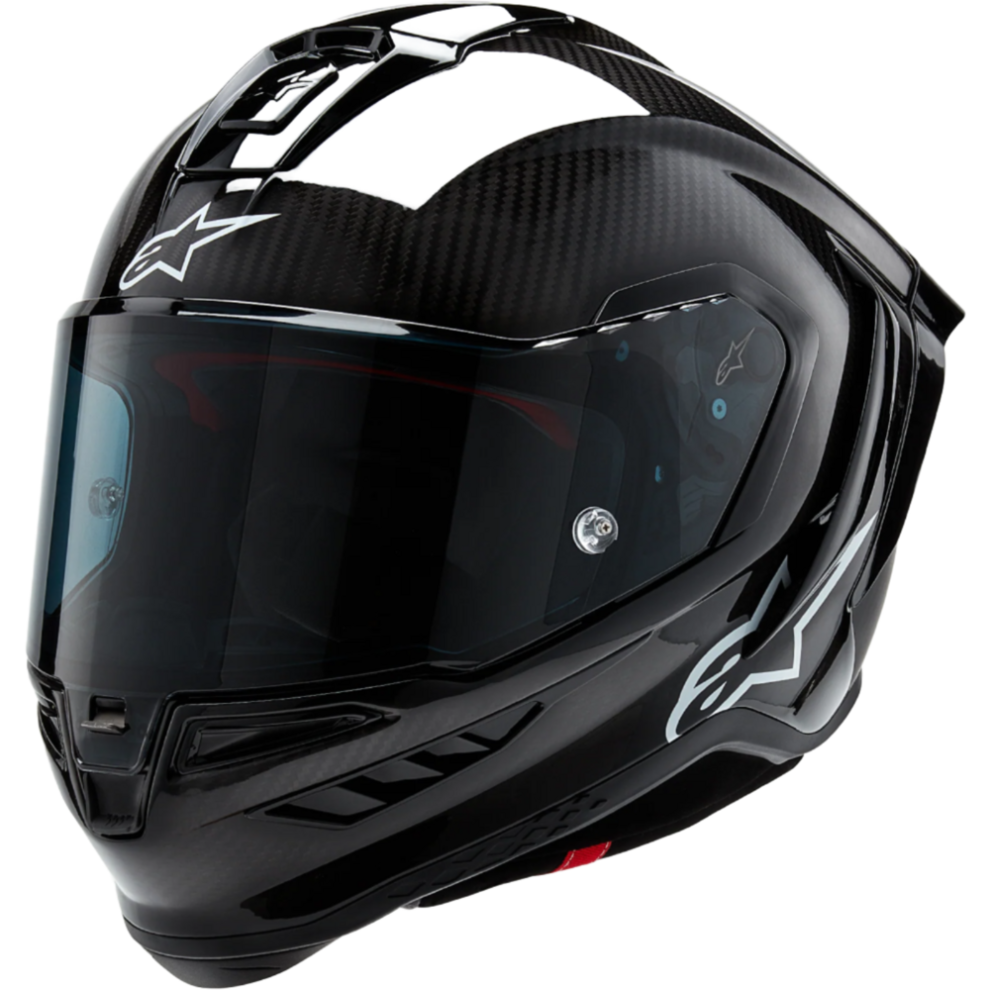 (M) Alpinestars Supertech R10 Solid Ece 06 / Fim Full Face Helmet Matt & Gloss / Carbon Black 8059347341019
