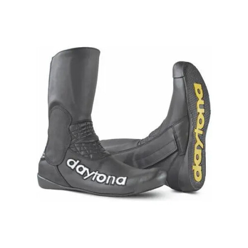 (EU 46) Daytona Sidecar Leather Boots Black