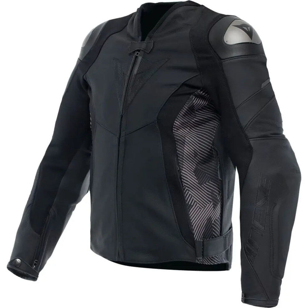 (Uk 50) Dainese Avro 5 Leather Jacket / Anthracite Black 8051019639578