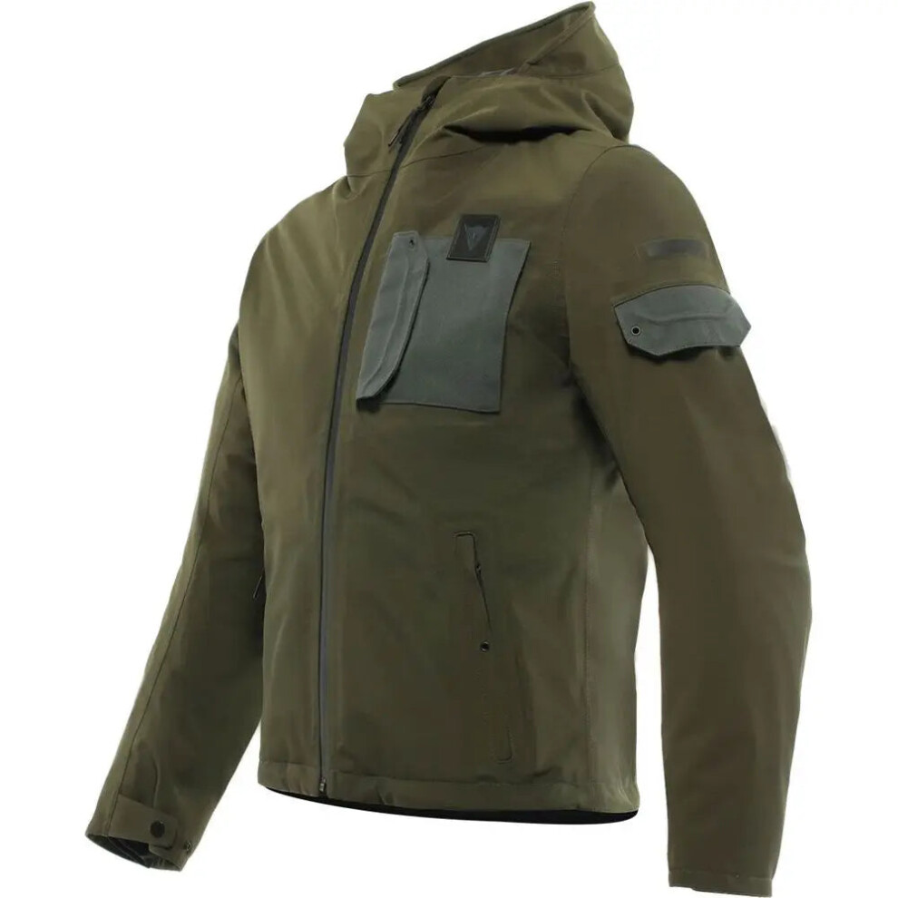 (Uk 50) Dainese Corso Absoluteshell Pro All Season Textile Jacket Green 8051019645838