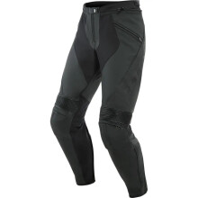 (UK 32 (Short Leg)) Dainese Pony 3 Riding Leather Trouser Matt Black