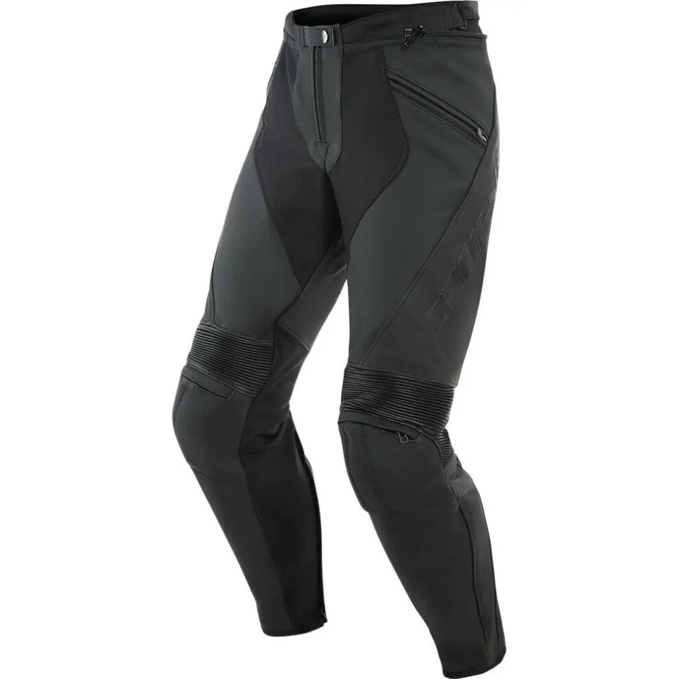(Uk 38 (Short Leg)) Dainese Pony 3 Riding Leather Trouser Matt Black 8051019238788