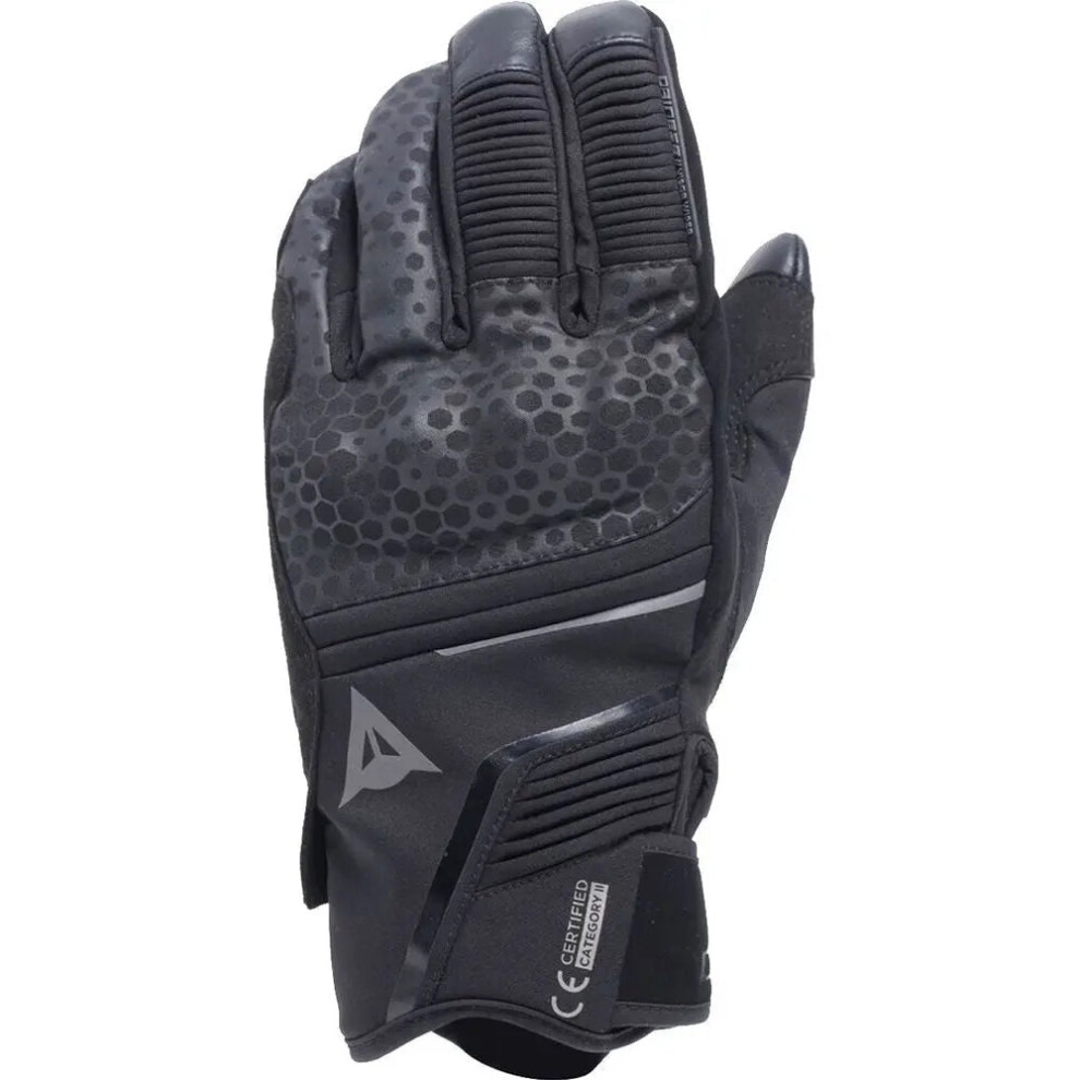 (Xs) Dainese Tempest 2 D-Dry Short Thermal Textile Gloves Black 8051019679673