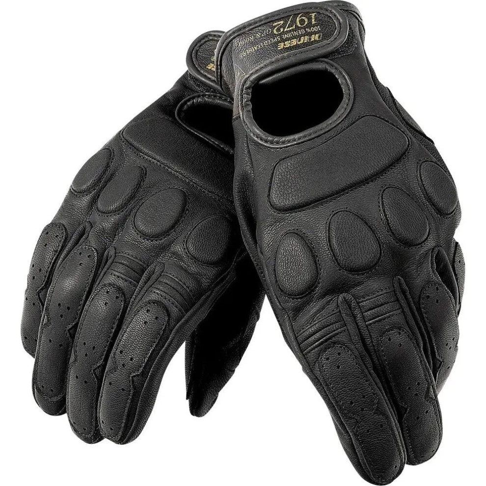 (3Xs) Dainese Jack Summer Leather Gloves / Black 8052644681956