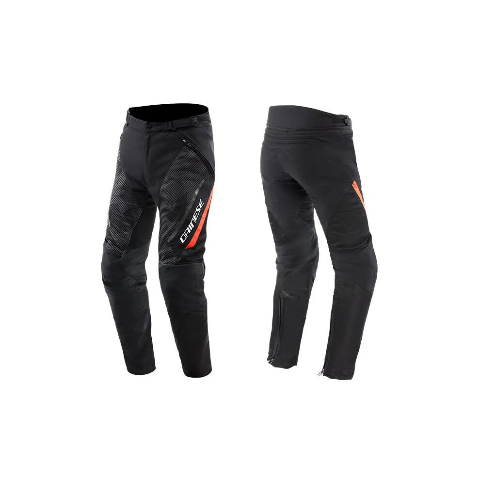 (Uk 40) Dainese Drake 2 Super Air Textile Trouser Black / Fluo Red Black,Red 8051019650146