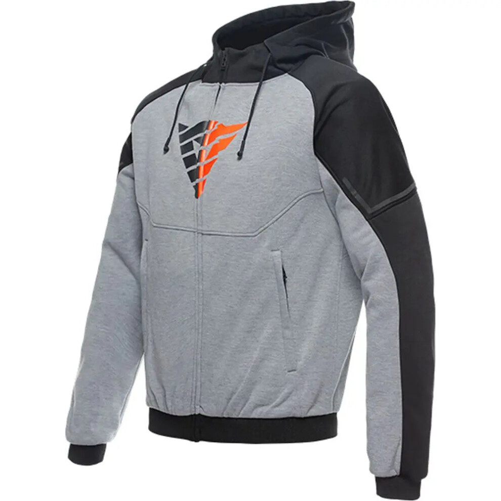 (Uk 50) Dainese Daemon X Protective Hoodie Grey / Black / Fluo Red Black,Red,Grey 8051019502803