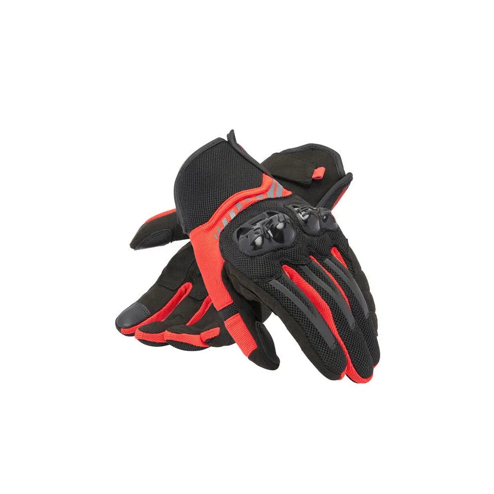 (S) Dainese Mig 3 Air Textile Gloves Black / Lave Red Black,Red 8051019701114