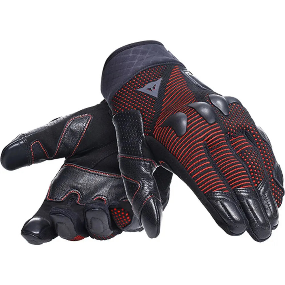 (XS) Dainese Unruly Ergo-Tek Textile Gloves Black / Red-image-OPC-PFTD7D8-NEW