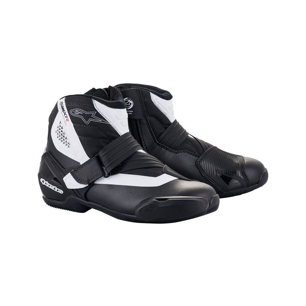 (48) Alpinestars Smx-1 R V2 Short Boots Black / White White,Black 8059175346392
