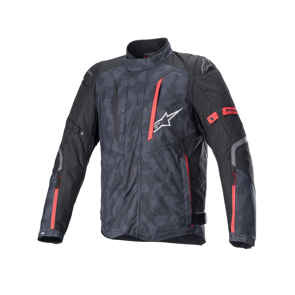 (S) Alpinestars Rx-5 Drystar Jacket Black Camo / Bright Red Black,Red 8059175908408