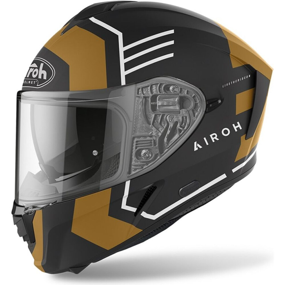 (Xxl) Airoh Spark Thrill Full Face Helmet Matt Gold 8029243349518