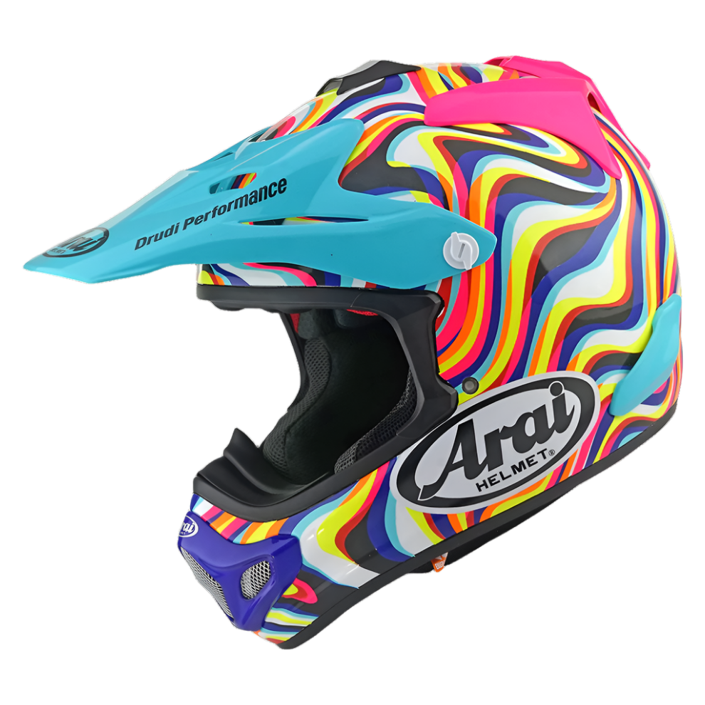 (M) Arai Mx-V Evo Stream Motocross Helmet Pink 4530935649761