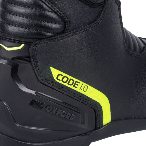 (EU 43) Oxford Code 1.0 Mid Dry2Dry Boots Black / Fluo Yellow 1