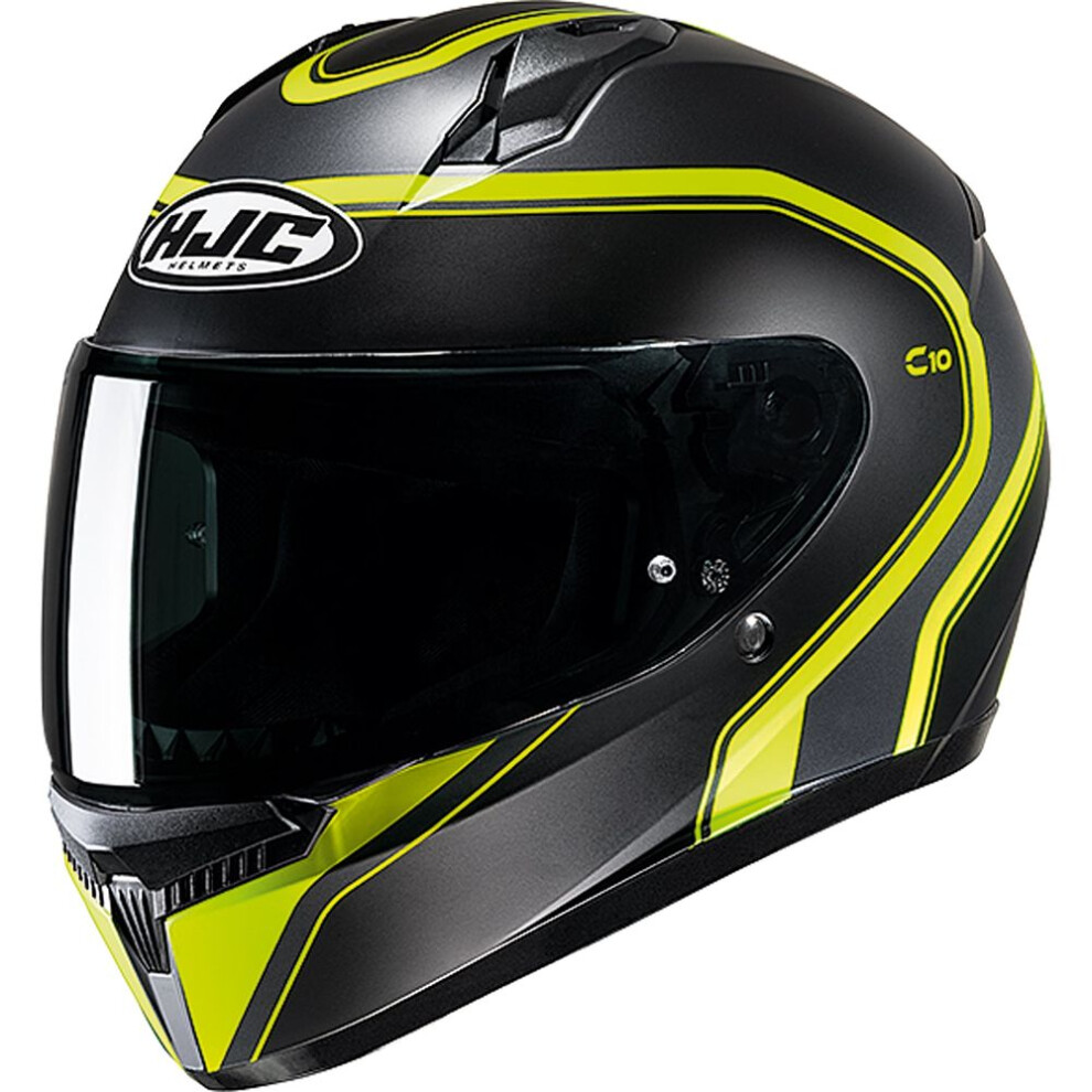 (Xl) Hjc C10 Elie Full Face Helmet Mc3hsf Yellow 8804269381366