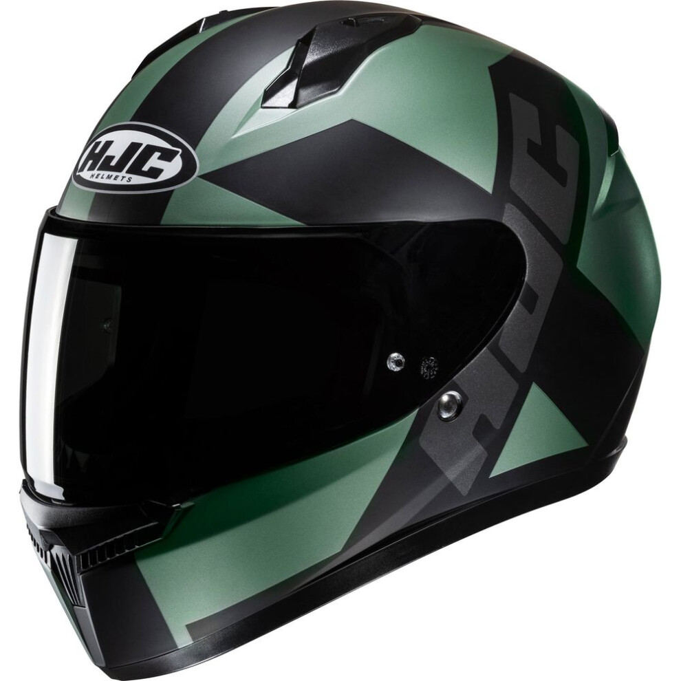(XXL) HJC C10 Tez Full Face Helmet MC4SF Khaki Green-image-OPC-PFTDP28-NEW