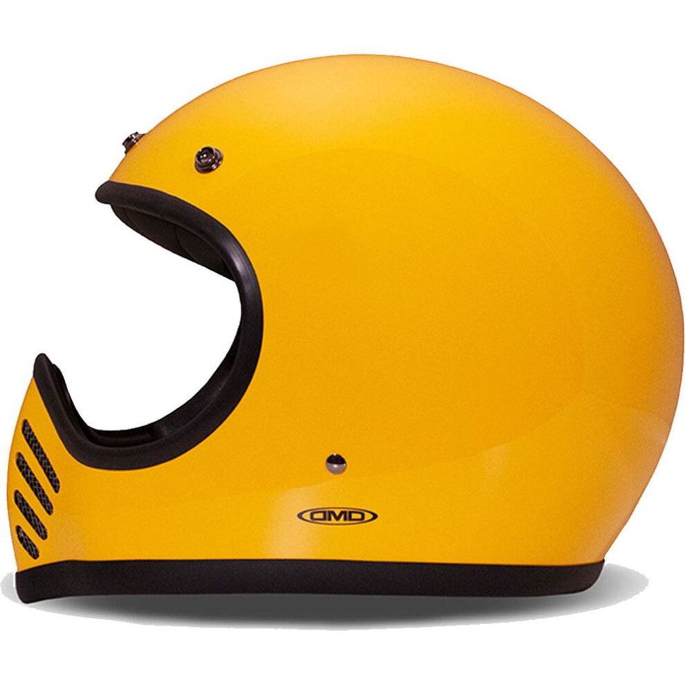 (S) DMD SeventyFive Standard Full Face Helmet Yellow-image-OPC-PFTDRHY-NEW