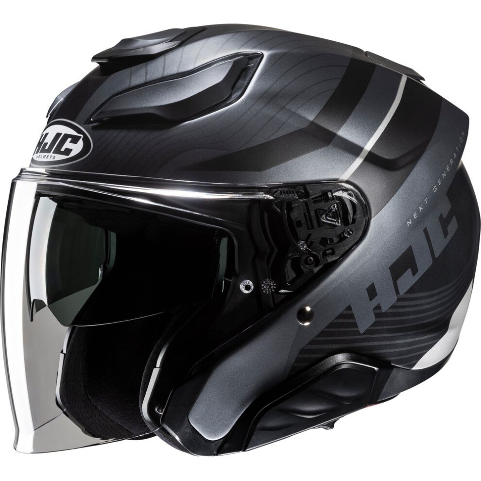 (Xs) Hjc F31 Naby Open Face Helmet Mc5sf Black 8804269471937