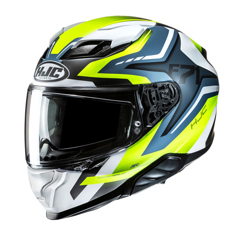 (L) Hjc F71 Fes Full Face Helmet Mc3hsf Yellow 8804269028025