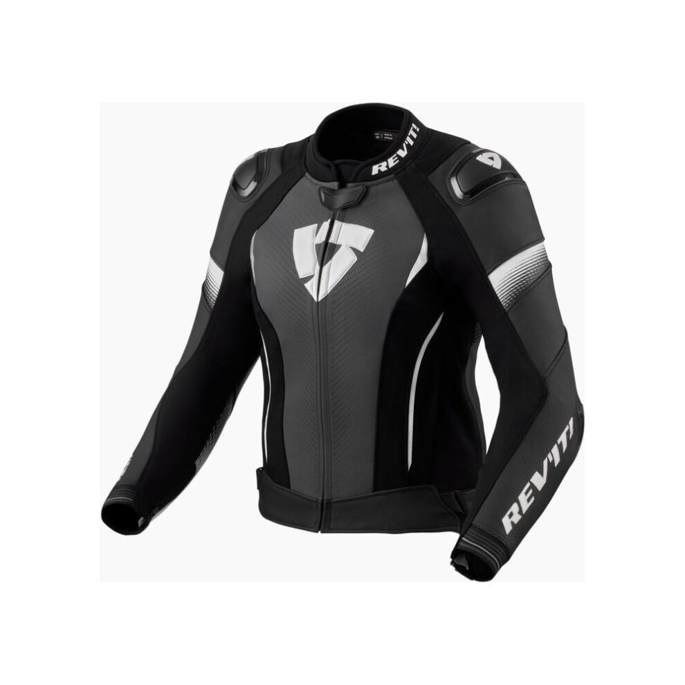 (40) Revit Xena 4 Pro Ladies Leather Jacket Black / White-image-OPC-PFTDWC2-NEW