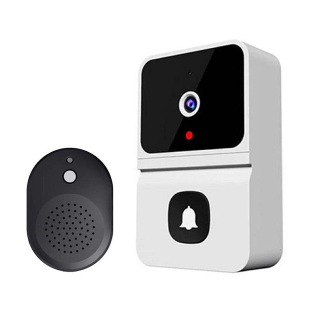 (white) Two-way Wireless Security DoorBell Wireless Intercom Doorbell Home Security WiFi Smart Video Call Door Bell with Camera