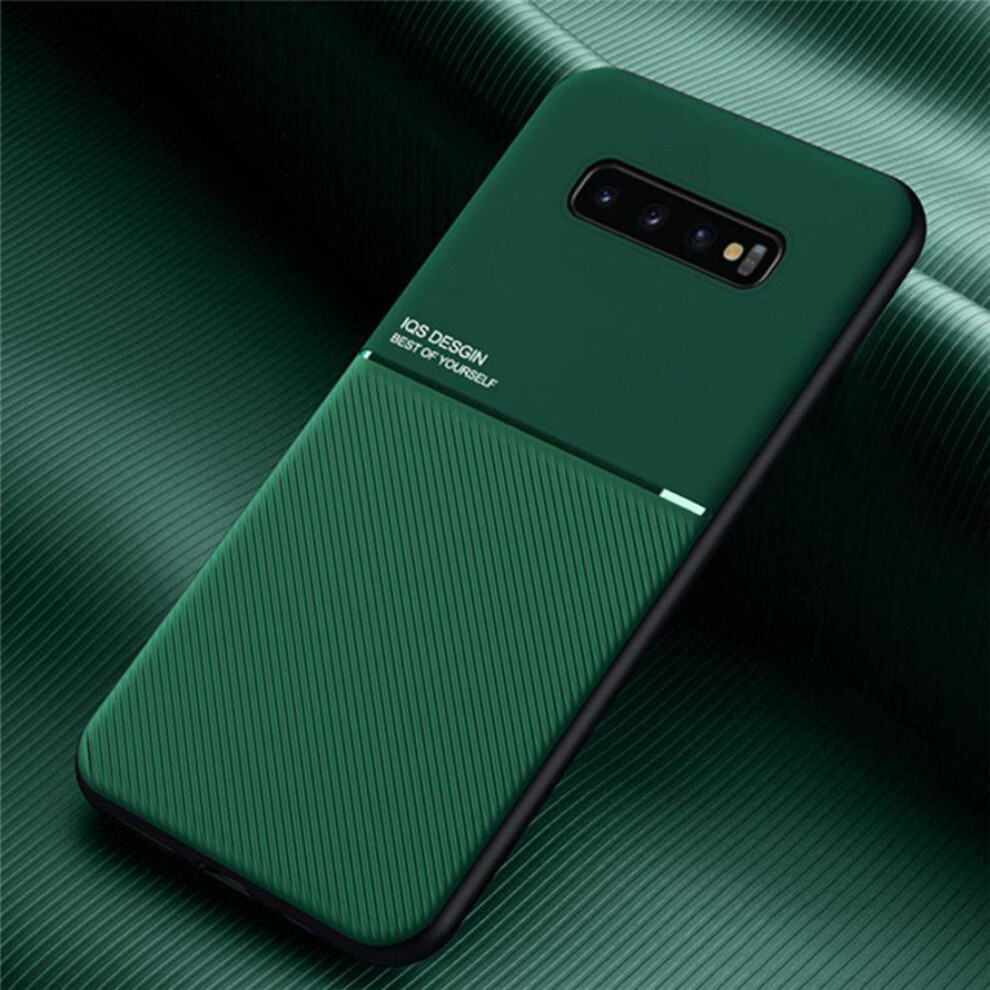 (green, iPhone SE (2022)) Luxury Leather Case For Samsung Galaxy Iphone Huawei Honor Xiaomi Redmi Magnetic Car Plate Cover