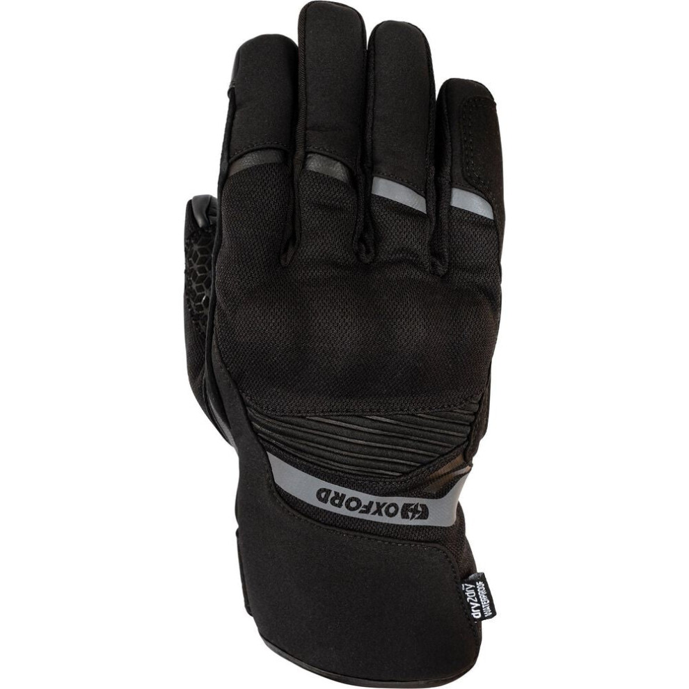 (Xl) Oxford Dakar 1.0 Dry2dry Textile Gloves Stealth Black 5030009426551