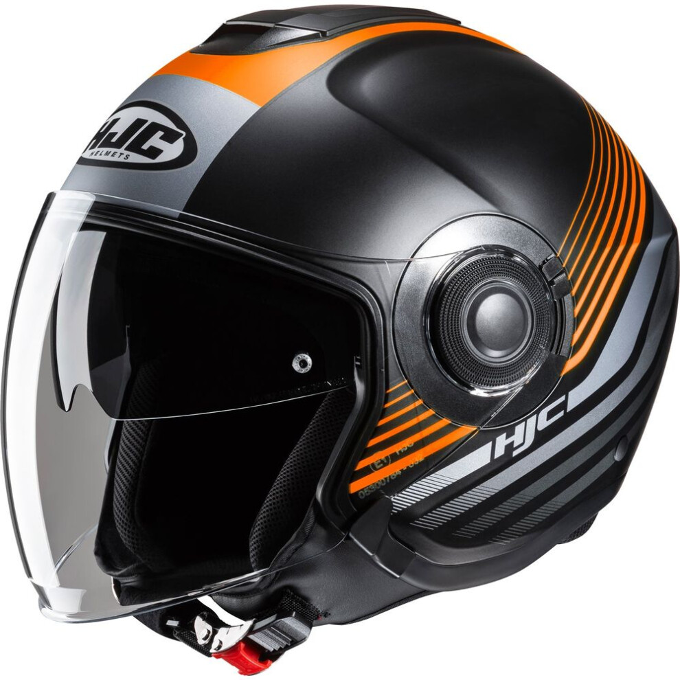 (S) Hjc I40n Dova Open Face Helmet Mc7sf Orange 8804269460962