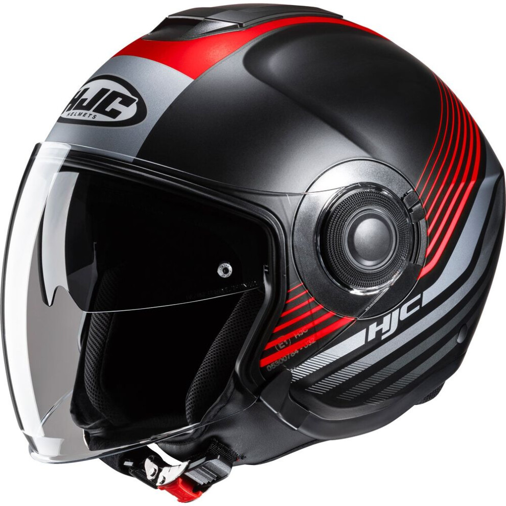 (M) Hjc I40n Dova Open Face Helmet Mc1sf Red 8804269460436