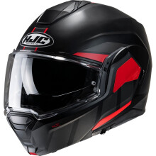(M) HJC I100 Beis Flip-Up Helmet MC1SF Red