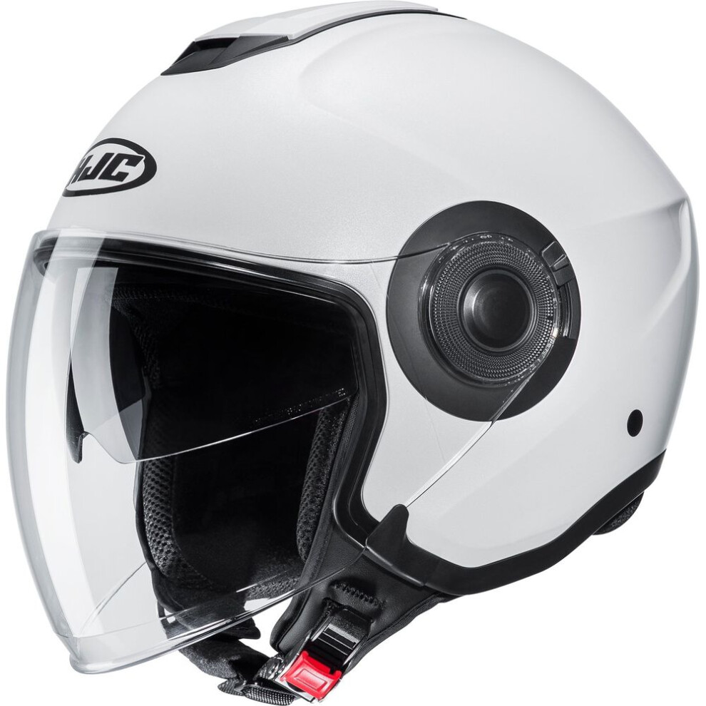 Photos - Motorcycle Helmet HJC (S)  I40N Open Face Helmet Pearl White White I40NWS 