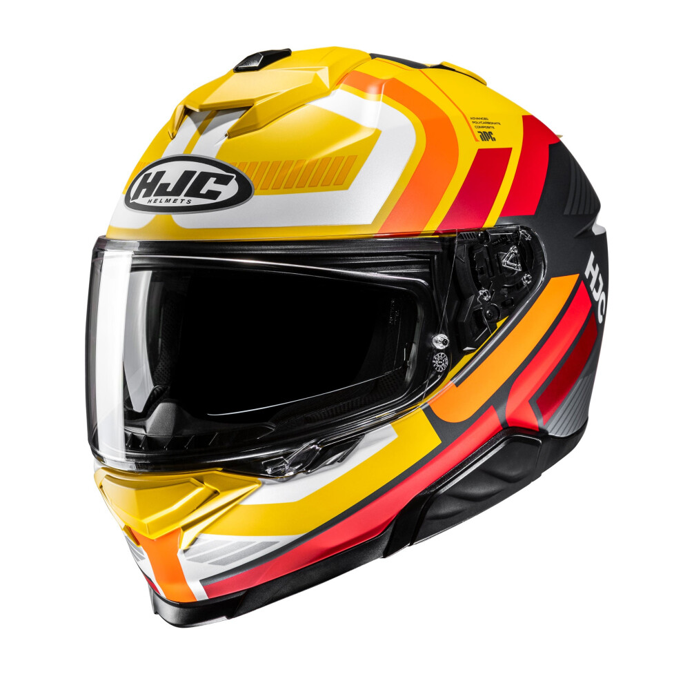 (M) Hjc I71 Viz Full Face Helmet Mc3sf Yellow 8804269021620