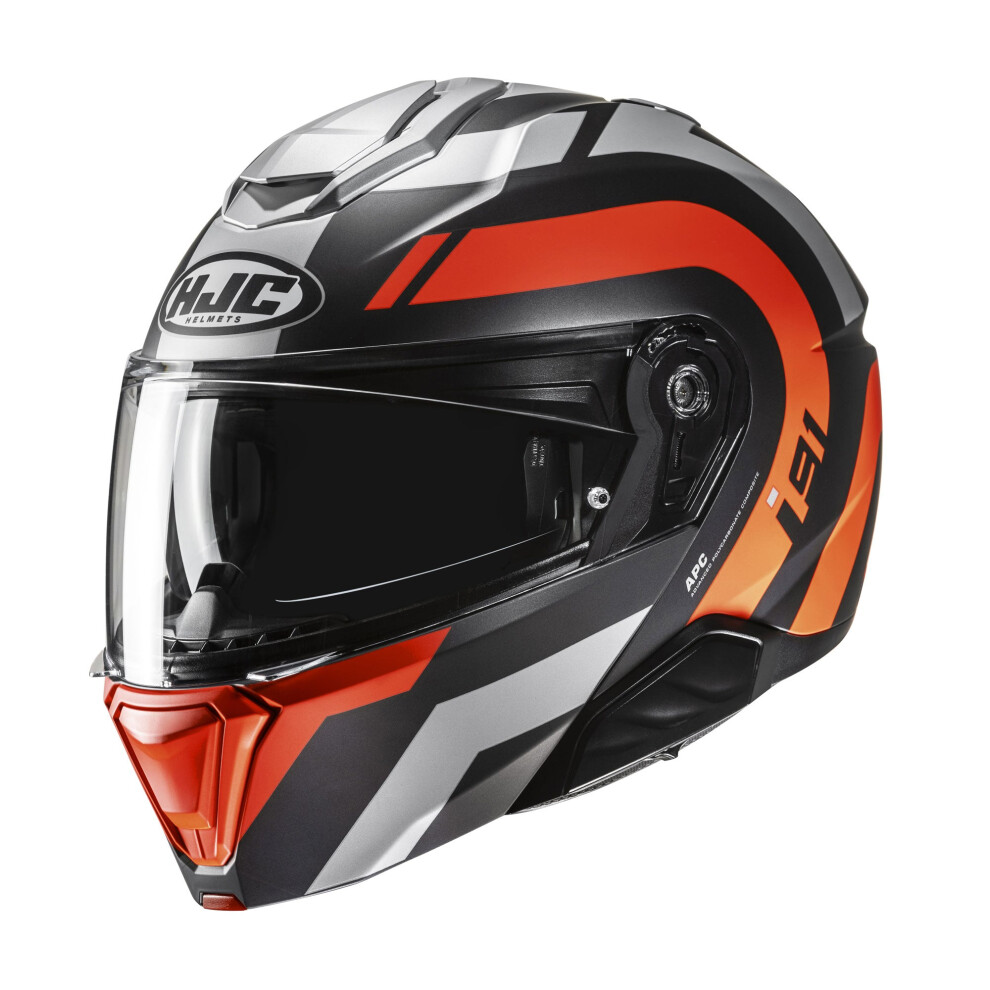 (Xxl) Hjc I91 Arven Flip-Up Helmet Mc6hsf Orange 8804269036297