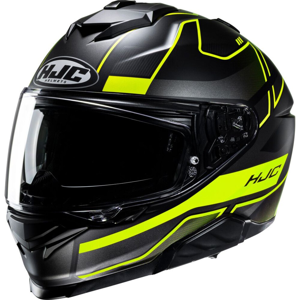 (XXL) HJC I71 Iorix Full Face Helmet MC3HSF Yellow-image-OPC-PFTF8DZ-NEW