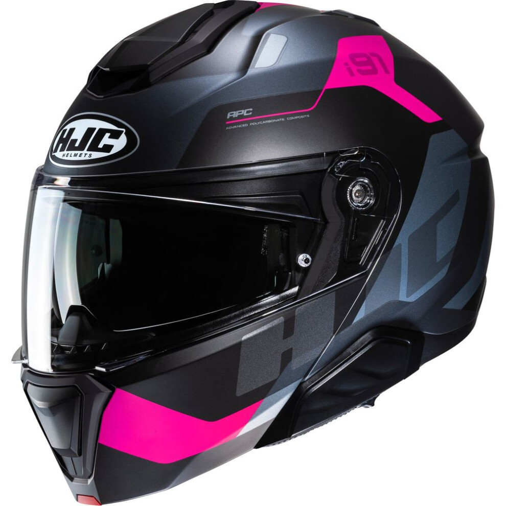 (Xs) Hjc I91 Carst Flip-Up Helmet Mc8sf Pink 8804269470817